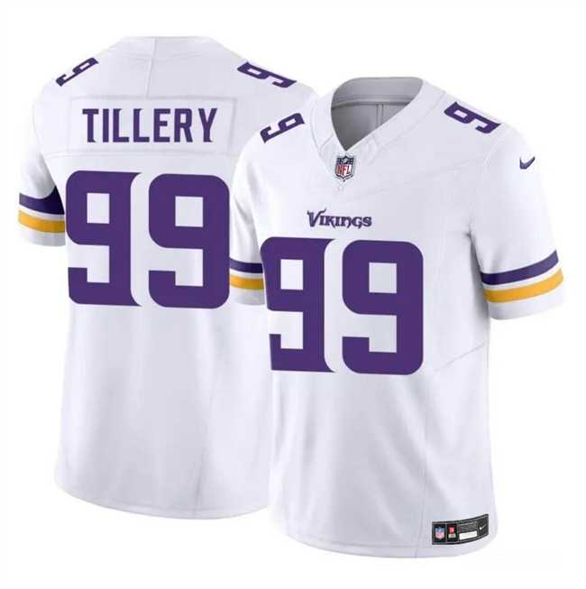 Men & Women & Youth Minnesota Vikings #99 Jerry Tillery White 2023 F.U.S.E. Vapor Untouchable Limited Stitched Jersey->minnesota vikings->NFL Jersey